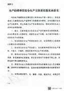 生產(chǎn)經(jīng)營單位安全生產(chǎn)主體責任落實承諾書